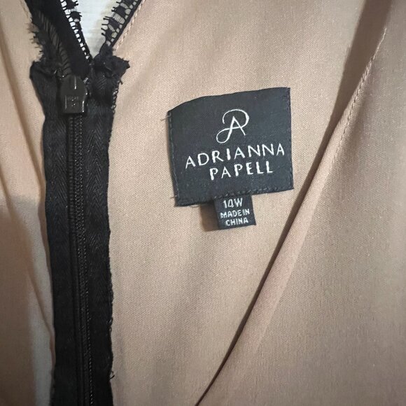 Adrianna Papell Lace Shutter Formal Gown (Plus Size) - Picture 3 of 6